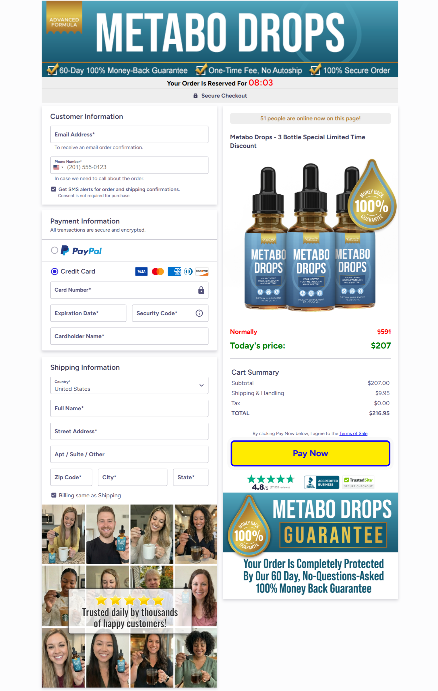 Metabo Drops SSL protected secure checkout